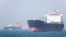 Vessels in the Strait of Hormuz near Iran on May 4. 