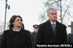 Прэзыдэнт Літвы Гітанас Наўседа і Дыяна Наўседзене