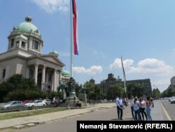 Okupljanje advokata ispred Skupštine Srbije, Beograd 5 jul 2021.
