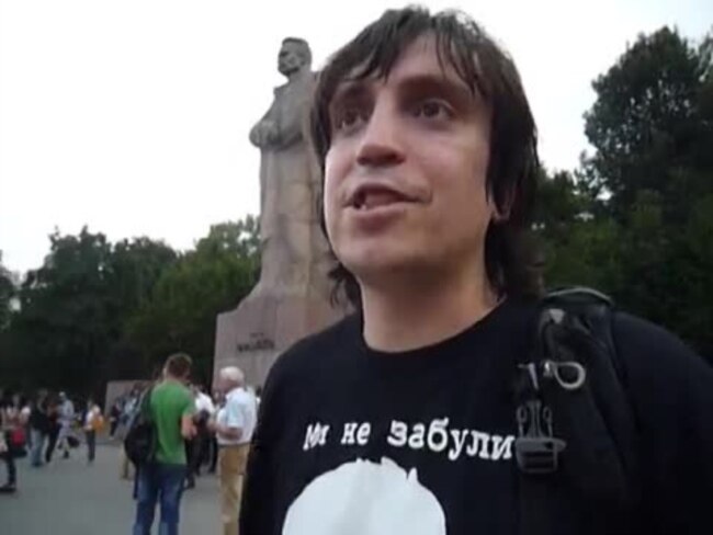 Пятро Валынскі, каардынатар Дня памяці Гангадзэ ў Львове