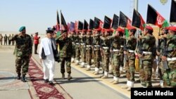 Президент Ашраф Гани Гилменд провинциясына келген учур. 27-июль, 2017-жыл. 