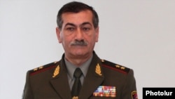 Armenia - Lieutenant-General Martin Karapetian, head of the Vazgen Sarkisian Military Institute in Yerevan, 9Feb2013.