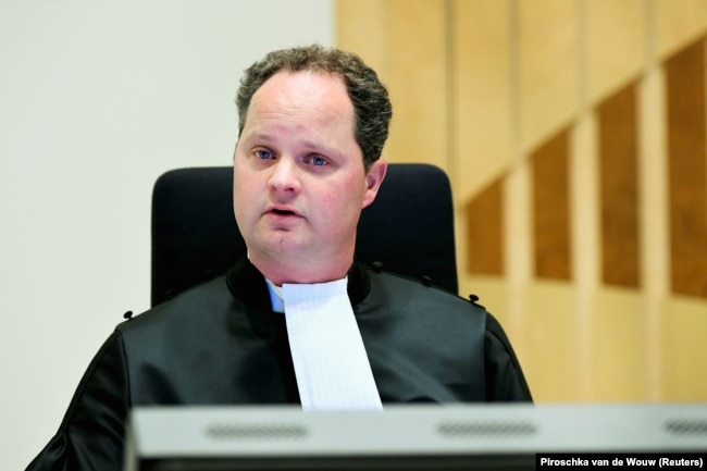 Нидерландский прокурор Тийс Бергер на суде по делу MH17