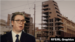 Vučić, Generalštab, kombinovana fotografija