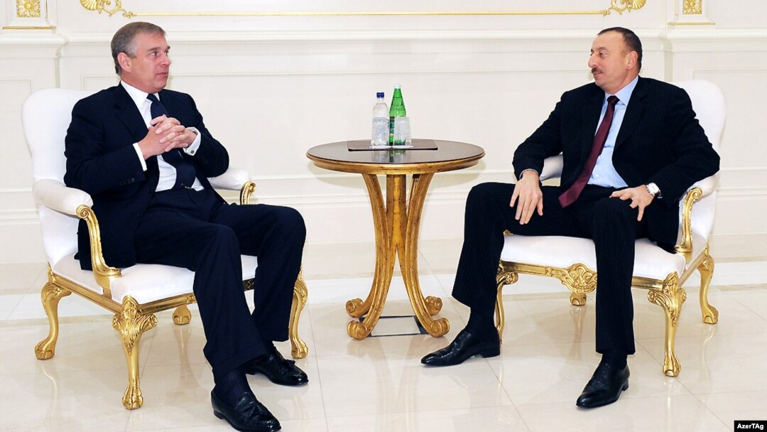 Böyük Britaniyanın York Hersoqu Şahzadə Andrew və Prezident İlham Əliyev