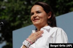 Contracandidata dictatorului din Belarus, Svetlana Tihanovskaia