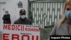 București, manifestație pentru susținerea medicilor, duminică, 22 martie 2020