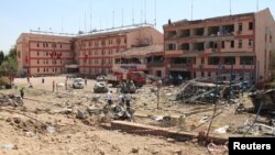 ელაზიღის პოლიციის შტაბი აფეთქების შემდეგ