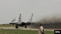 Изтребител МиГ. Снимката е от 2022 г.