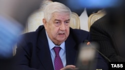 Syrian Foreign Minister Walid al-Muallem