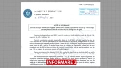 Informările despre deficit trimise de Ministerul Finanțelor de la București, în cursul anului 2024.