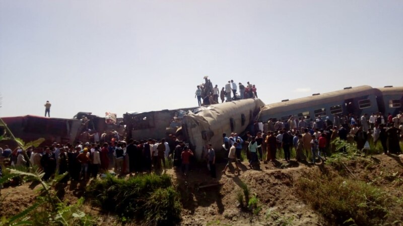 تصادم دو قطار مسافربری در مصر ۳۲ کشته و ۶۶ زخمی برجای گذاشت