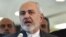 Iranian Foreign Minister Mohammad Javad Zarif talks to reporters in Tokyo on May 16. 
