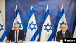  Бенямин Нетаняху и Бени Ганц, 27 юли 2020 година 