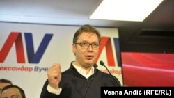 Aleksandar Vuçiq, në deklarimin e fitores në zgjedhjet presidenciale në Serbi, 2 prill 2017 