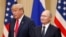 Президент США Дональд Трамп (л) і його російський колега Володимир Путін, Гельсінкі, Фінляндія, 16 липня 2018 року