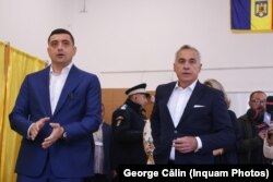 George Simion a fost însoțit la urne de soția sa, dar și de Călin Georgescu.