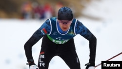 Раман Сьвірыдзенка падчас гонкі, 11 сакавіка 2026 году