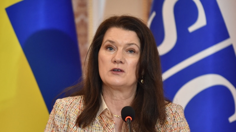 Председатель ОБСЕ Анн Линде призвала Россию к деэскалации и снятию ограничений на Азовском море