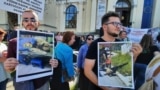 Bosnia-Herzegovina - Citizen protest due to animal abuse, Sarajevo, 28Sept2024