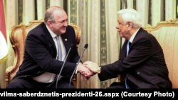 გიორგი მარგველაშვილი და პროკოპის პავლოპულოსი. ათენი, 2018 წლის 8 თებერვალი