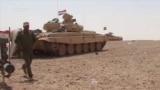 Iraqi Tank Unit Clears Mines On Road To Mosul