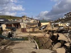 Оползень в Дахадаевском районе Дагестана. Фото: администрация района