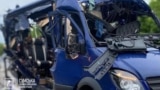 The aftermath of the attack on a bus in Sumy Oblast, May 17, 2025