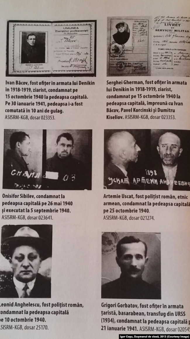 Victime ale represiunilor sovietice în 1940-1941 (Sursă: Igor Cașu, Dușmanul de clasă, 2013)