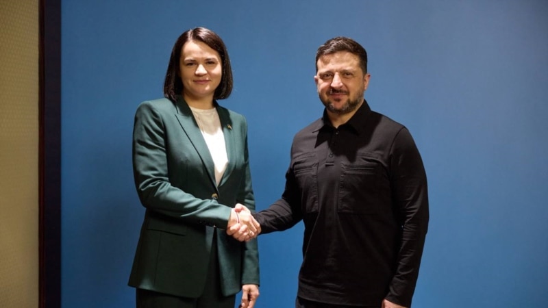 Зеленський зустрівся з лідеркою білоруської опозиції Тихановською
