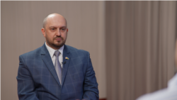 Яраслаў Чарнагор падчас інтэрвію Радыё Свабода 