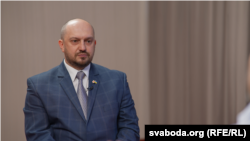 Яраслаў Чарнагор падчас інтэрвію Радыё Свабода 