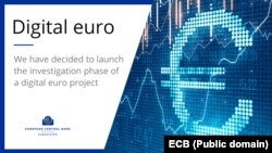 BCE a anunțat în 14 iulie lansarea proiectului de pregătire a eventualei emisii unei monede euro digitale.