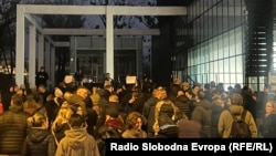 Okupljanje ispred zgrade Rektorata novosadskog Univerziteta, 21. mart 2026.