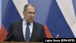 Ruski ministar inostranih poslova Sergej Lavrov tokom posete Budimpešti, 24. avgust 2021. 