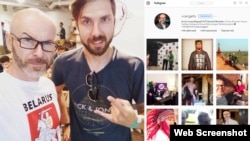 Belarus - ONT TV presenter Dmitry Vrangel social networks pages screen shots, 8Jul2016