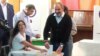 Armenian Prime Minister Nikol Pashinian casts his vote in the elections for city council in Yerevan on September 23.