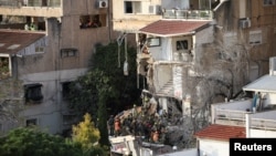 د اسراییل په حیفا کې د ایران له توغندیز برید وروسته صحنه