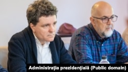 Nicușor Dan și Kelemen Hunor au mers împreună la Praid în urma inundațiilor de săptămâna trecută. 