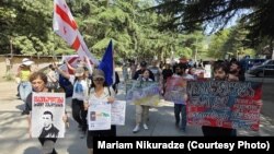 აქცია-მსვლელობა დაბა კაზრეთში. 31 აგვისტო