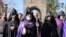 Armenia - Catholicos Garegin II arrives for a special liturgy at the Mother Cathedral of the Armenian Apostolic Church in Echmiadzin, November 2, 2026.