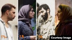 رکوردداران نامزدی از چپ به راست: «ابد و یک روز»، «امکان مینا»، «ایستاده در غبار» و «دختر»