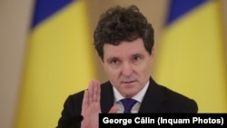 Președintele Nicușor Dan într-o conferință de presă din 12 noiembrie 2025