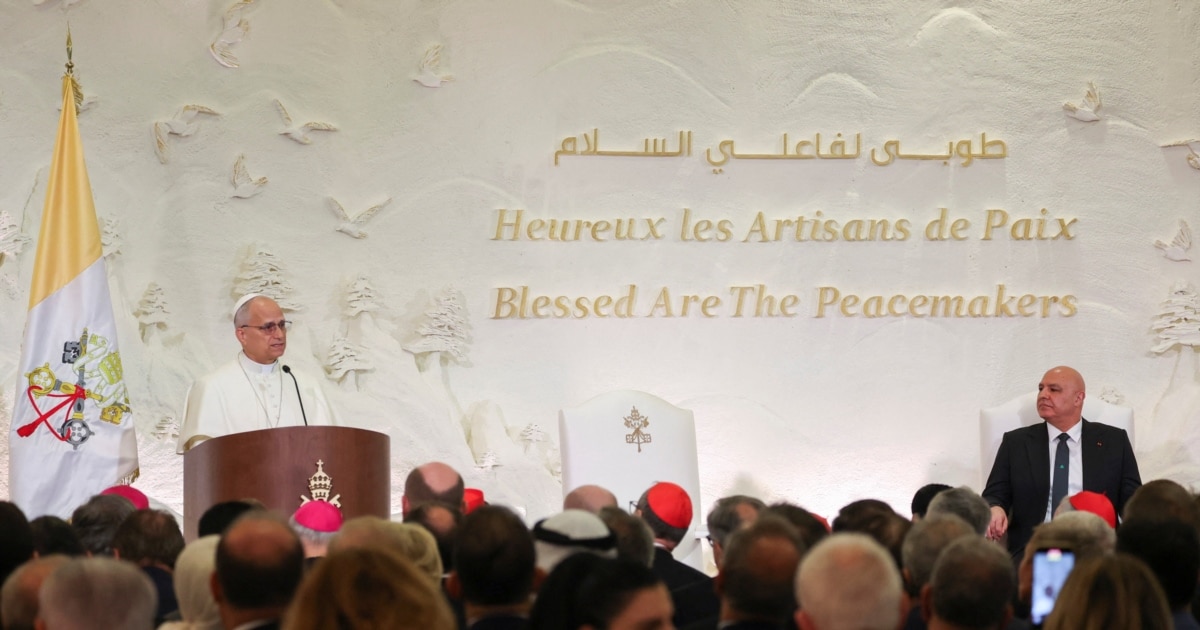 The Pope appealed to the Lebanese authorities for peace