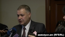 Armenia - Minister David Harutiunian, chief of government staff, 11 March, 2016