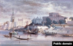 An 1861 painting of Dhaka