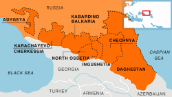 Къилбаседа Кавказ, карта