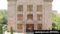 Armenia - An Investigative Committee building in Yerevan where seven Dashnaktsutyun members were taken after their arrest, July 10, 2025.