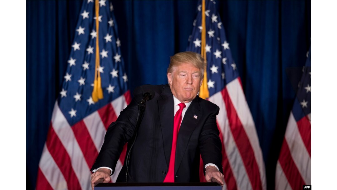 Выступление Дональда Трампа в апреле 2016 года