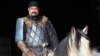 Steven Seagal on horseback at the World Nomad Games in Kyrgyzstan in 2016